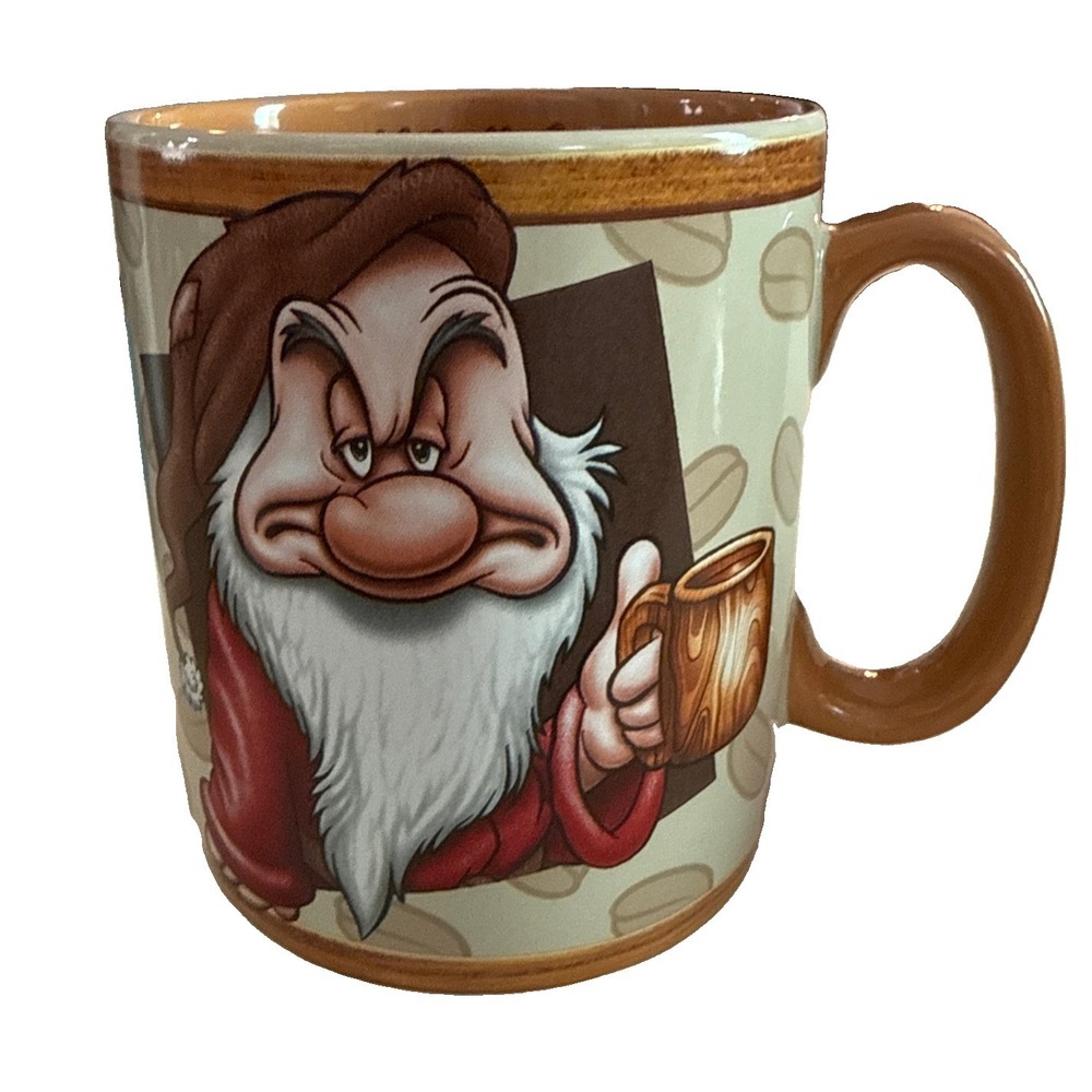 Disney Parks WAKE UP GRUMPY Snow White&The 7 Dwarfs Extra Large 26oz /Mug 5"